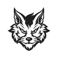 lynx, vector concept digital art, hand drawn illustration