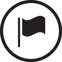 Flag icon symbol vector image. Illustration of the waving flag location design image. EPS 10.