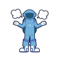 Blue Astronaut 1 vector