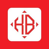 Creative simple Initial Monogram KB Logo Designs. vector