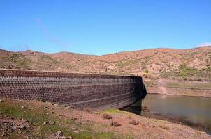 Dam on the river photo