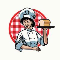 cocinero mujer diseño vector