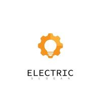 lamp electric idea light technology isolated vector