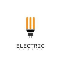 lamp electric idea light technology isolated vector