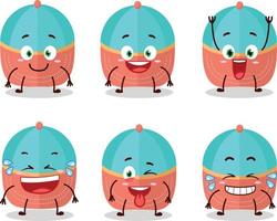 Cartoon character of hat with smile expression vector