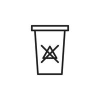 trash bin vector for Icon Website, UI Essential, Symbol, Presentation