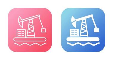 Oil Platform Vector Icon