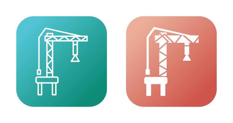 Harbor Crane Vector Icon