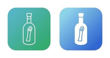 Scroll in Bottle Vector Icon