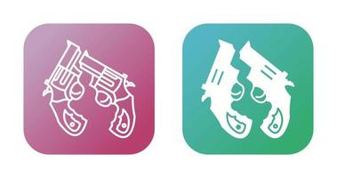 Two Guns Vector Icon