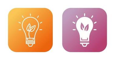 Eco friendly Bulb Vector Icon