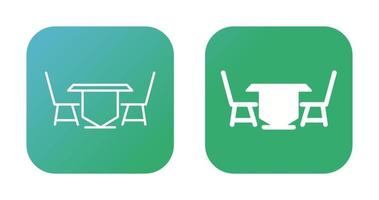 Lunch Table Vector Icon