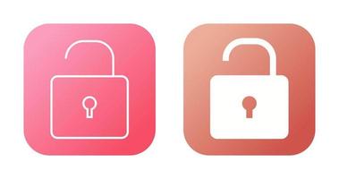 Open Lock Vector Icon