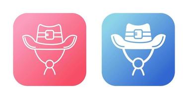 icono de vector de sombrero de vaquero