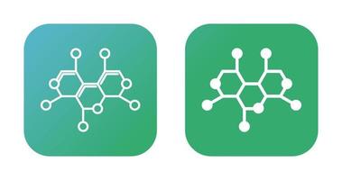 icono de vector de estructura de molécula