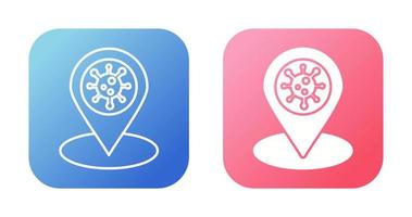 Covid Location Vector Icon