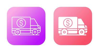 Money Truck Vector Icon