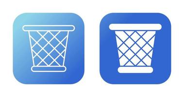 Paper Bin Vector Icon