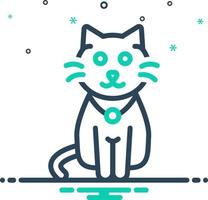 mix icon for cat vector