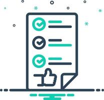 mix icon for qualifying vector