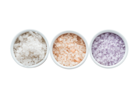 Personal care bath salts isolated on a transparent background png