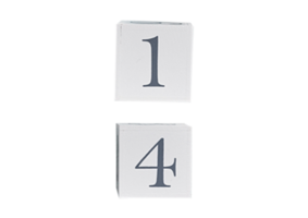 White numbers isolated on a transparent background png