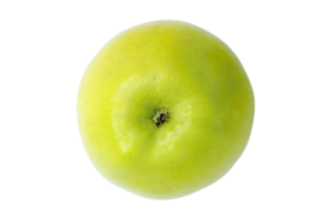 Green apple fruit isolated on a transparent background png