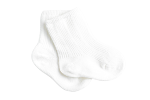 White socks isolated on a transparent background png