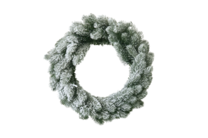 Christmas wreath decoration isolated on a transparent background png