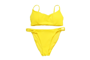 yellow swimwear isolated on a transparent background png