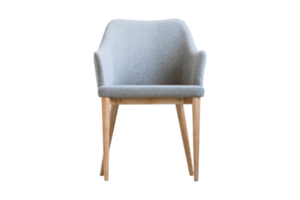 grijs stoel geïsoleerd Aan een transparant achtergrond png
