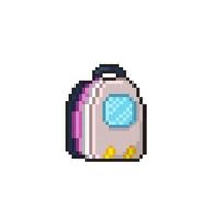 pet carrier in pixel art style vector