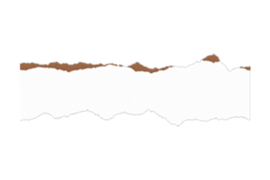 3874 White torn paper isolated on a transparent background png