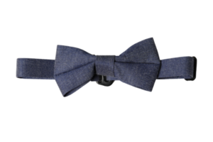 Black bow tie isolated on a transparent background png