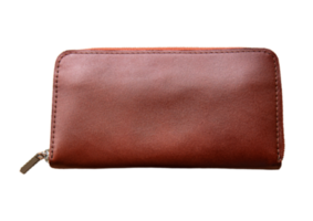 brun plånbok isolerat på en transparent bakgrund png