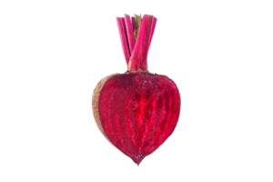 Half beetroot isolated on a transparent background png