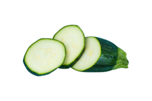 skivor av zucchini isolerat på en transparent bakgrund png