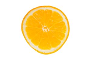 Fresh half orange fruit isolated on a transparent background png