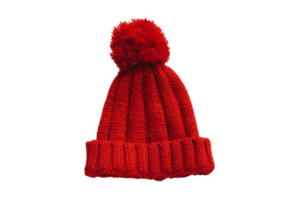 vermelho neve chapéu isolado em uma transparente fundo png