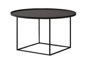 Black table isolated on a transparent background png