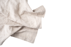 Gray fabric cloth isolated on a transparent background png