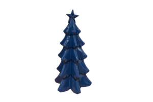 Blue christmas tree isolated on a transparent background png