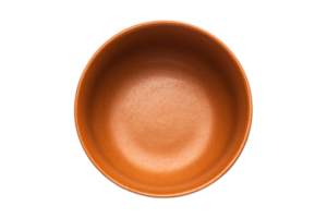 Brown bowl isolated on a transparent background png