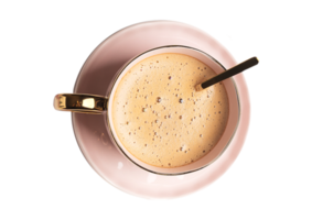 Rosa Kaffee Tasse isoliert auf ein transparent Hintergrund png