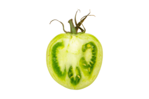 Green tomato isolated on a transparent background png