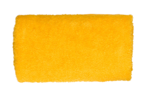 Yellow towel isolated on a transparent background png