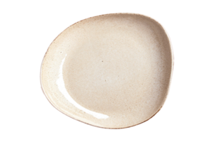 Beige plate isolated on a transparent background png