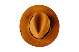 Brown hat isolated on a transparent background png