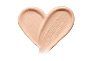 Beige makeup cream isolated on a transparent background png