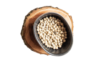 Silver bowl with chickpeas isolated on a transparent background png